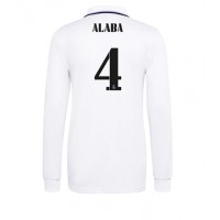 Real Madrid David Alaba #4 Fotballklær Hjemmedrakt 2022-23 Langermet